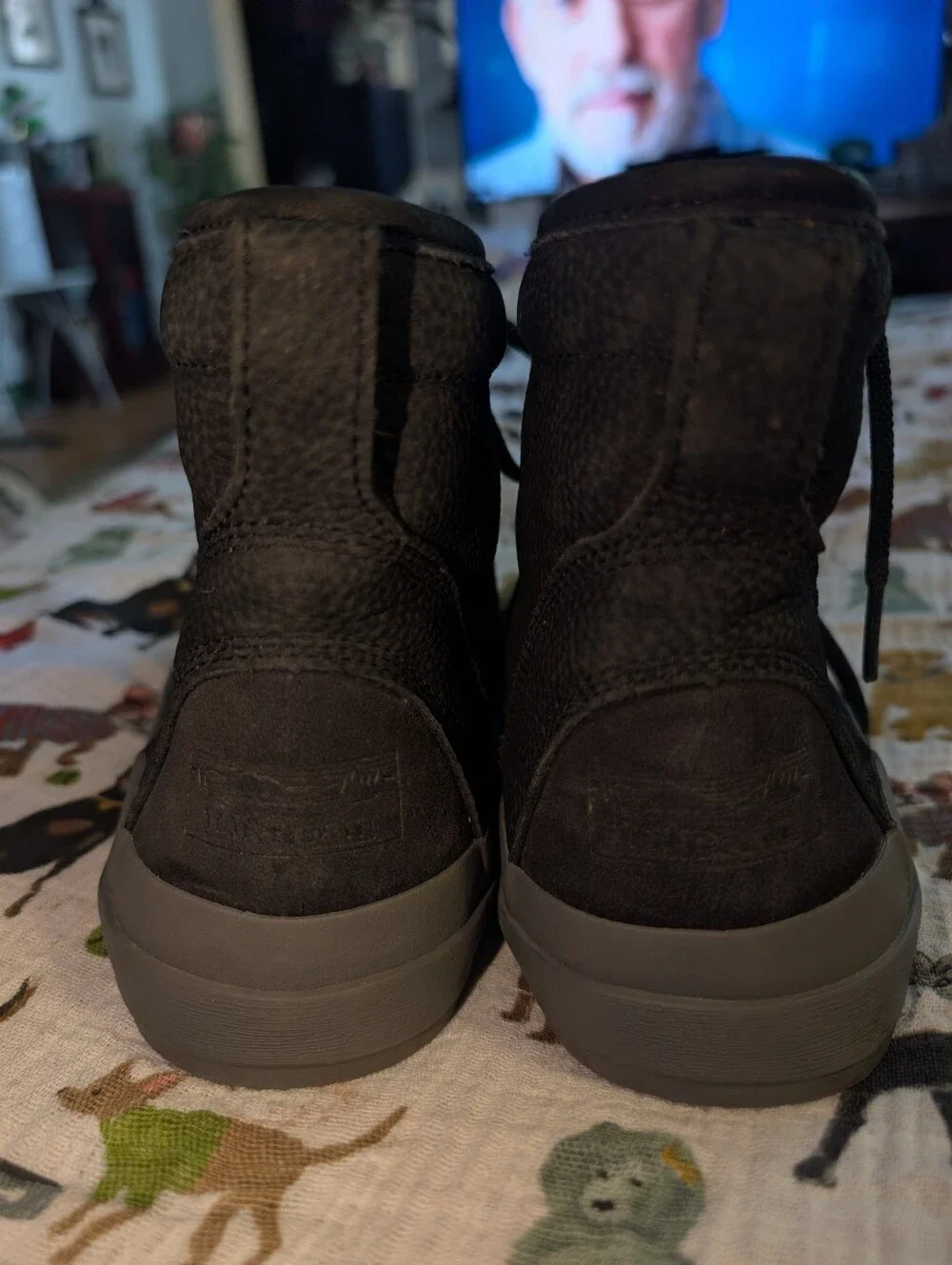 L L Bean Bar Harbor Duck Boots Black Gray Leather 517497 Women's Size 10 M
